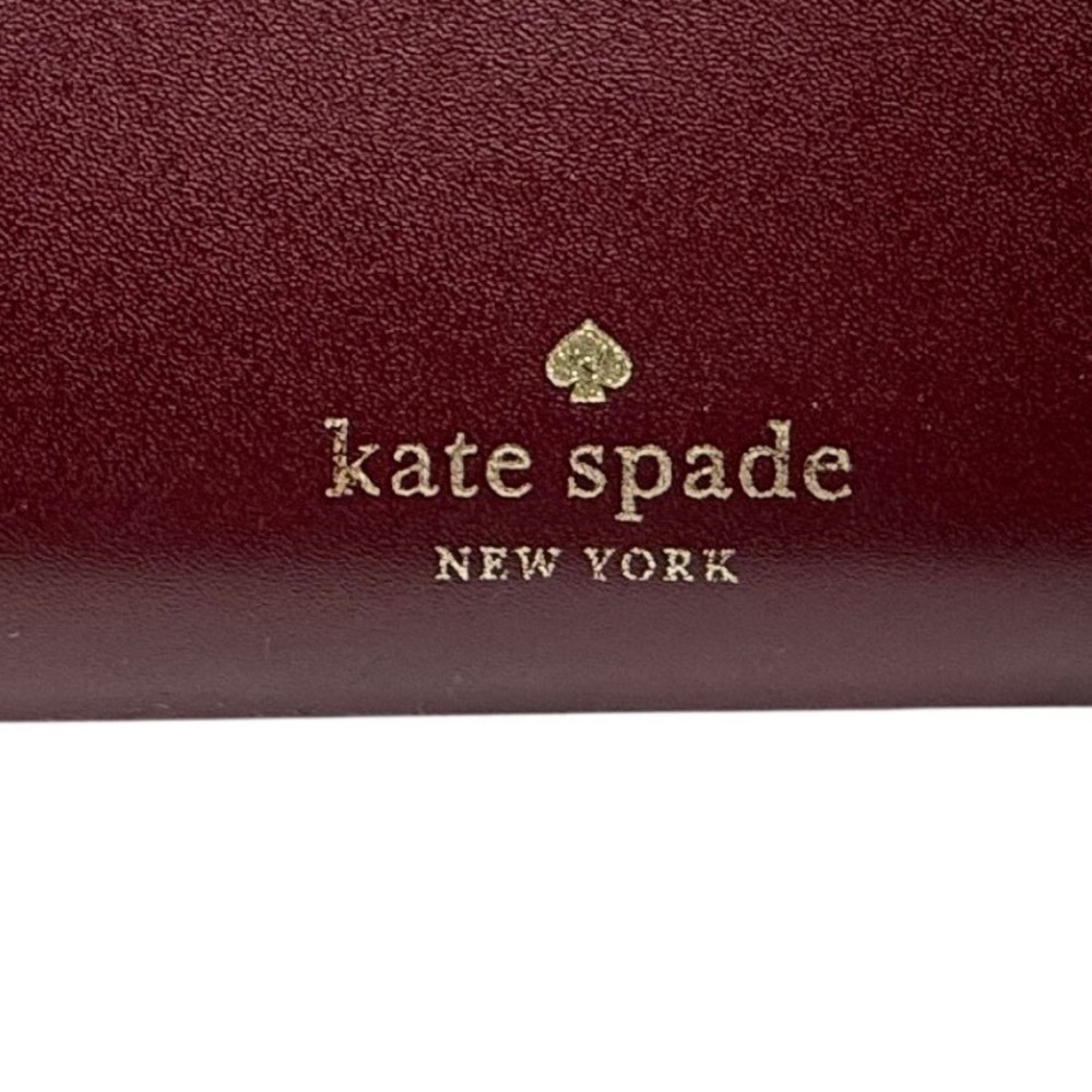KATE SPADE Staci Colorblock Large Continental Wallet, Deep Red and Blush Pink - Picture 3 of 13